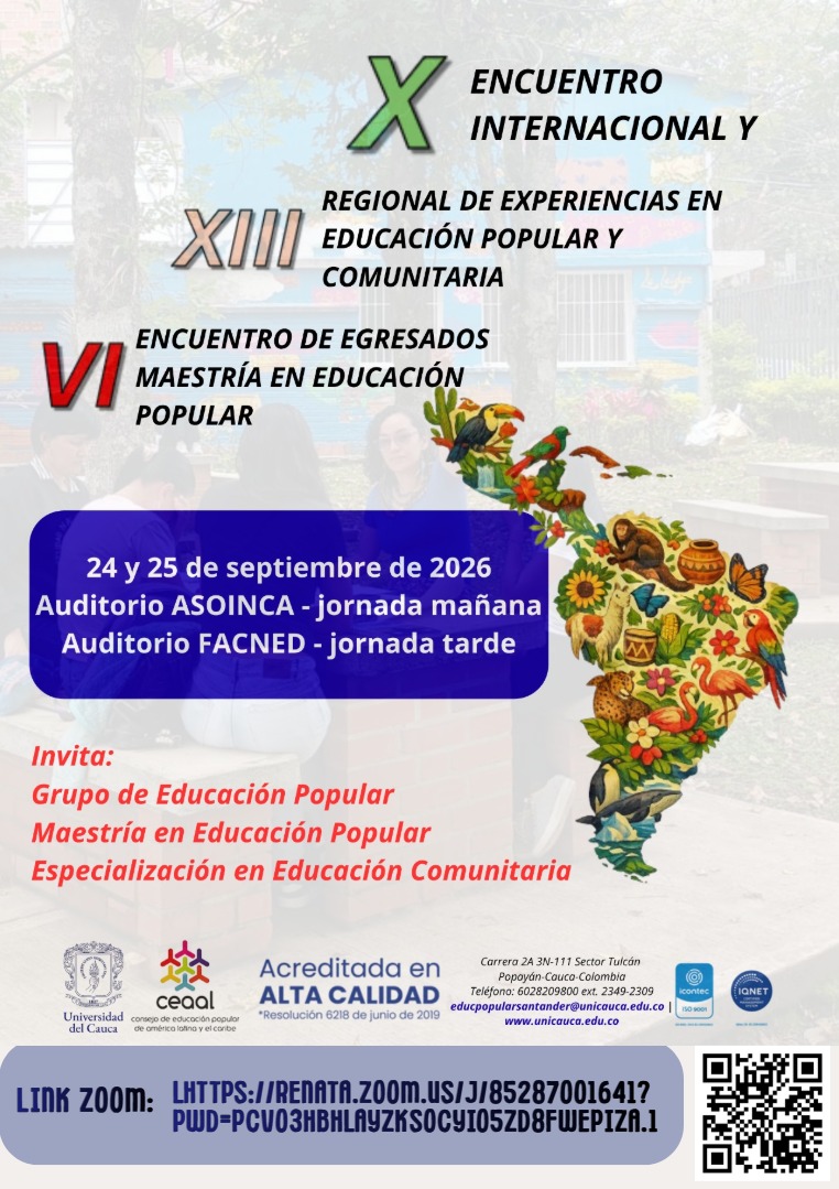 Territorios, saberes y nuevos escenarios que recrean la educación popular