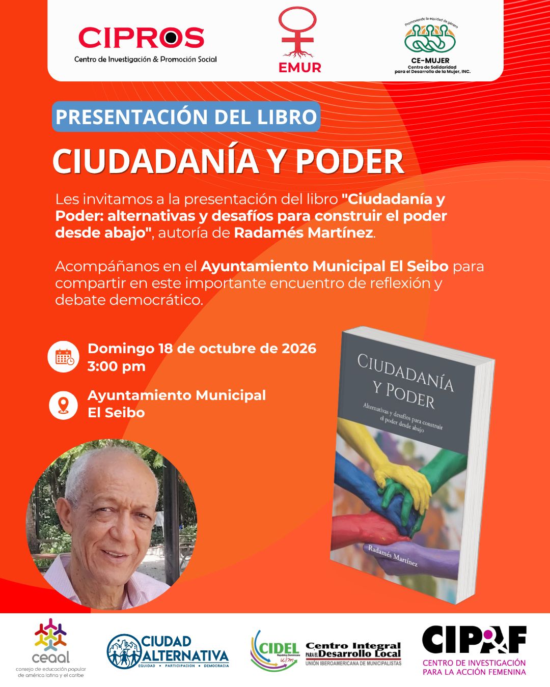 CEAAL presentará el libro Ciudadanía y Poder, alternativas y desafíos para construir el poder desde abajo en El Seybo el próximo 18 de octubre